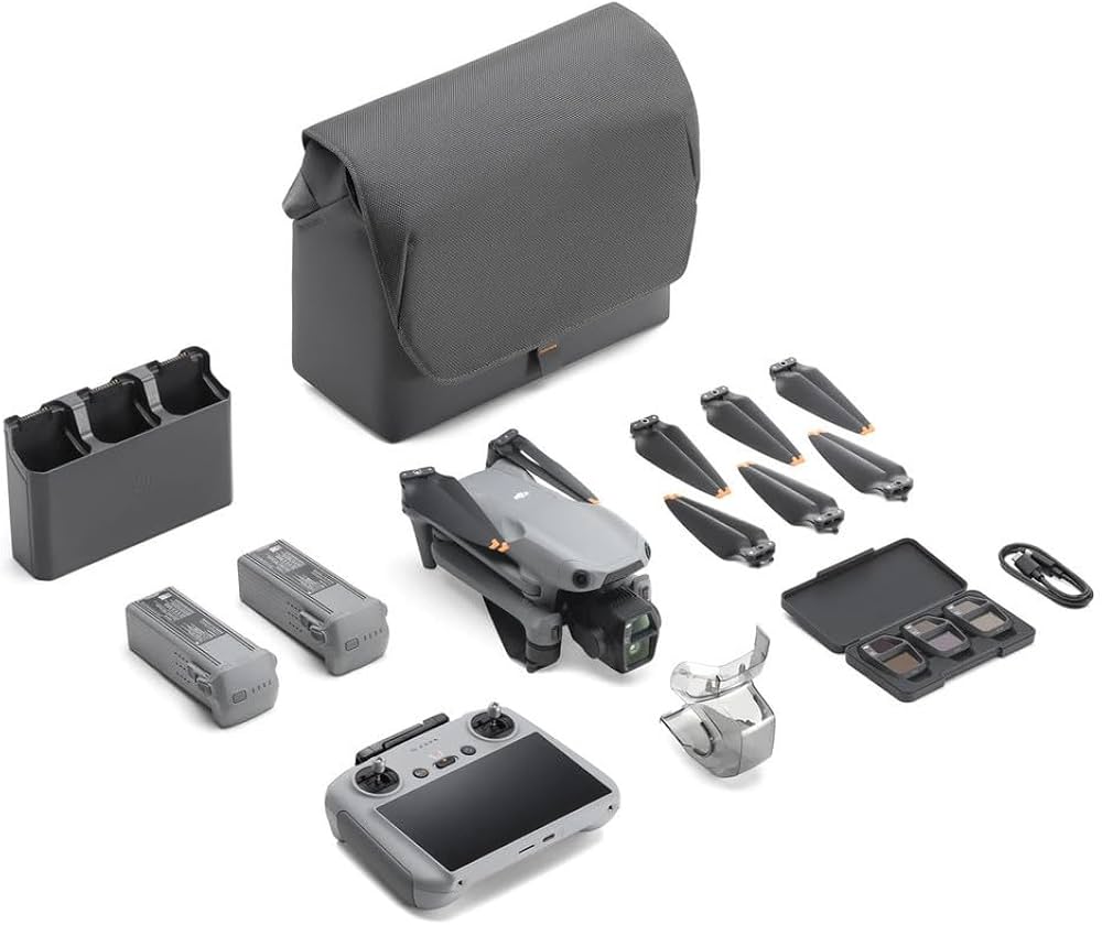 DJI Air 3S Fly More Combo (DJI RC 2) - Grijs, Zwart